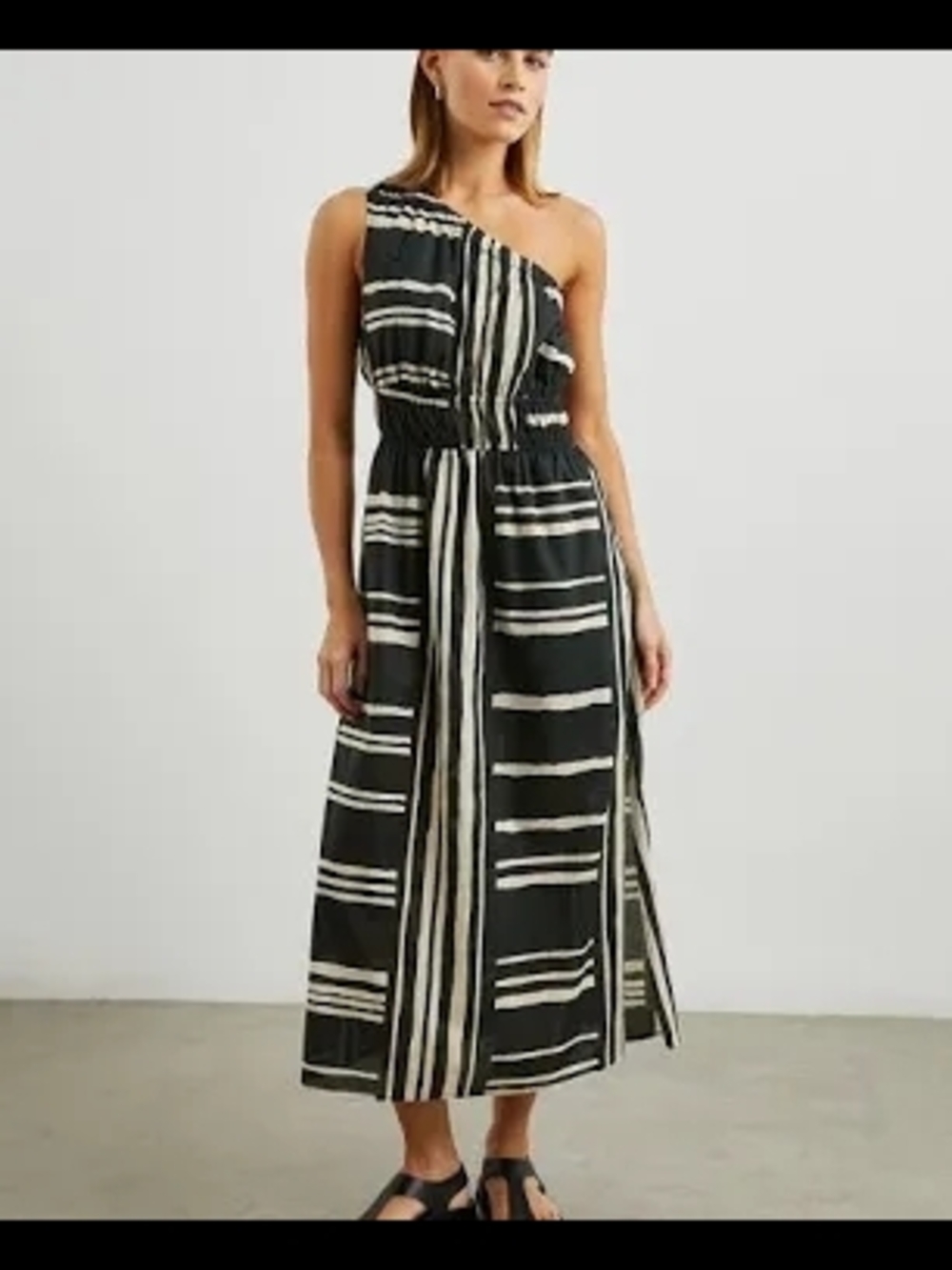 Rails Selani One-Shoulder Stripe Dress